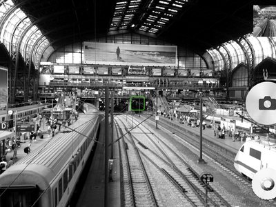 UI of Monochrome - custom-built camera app